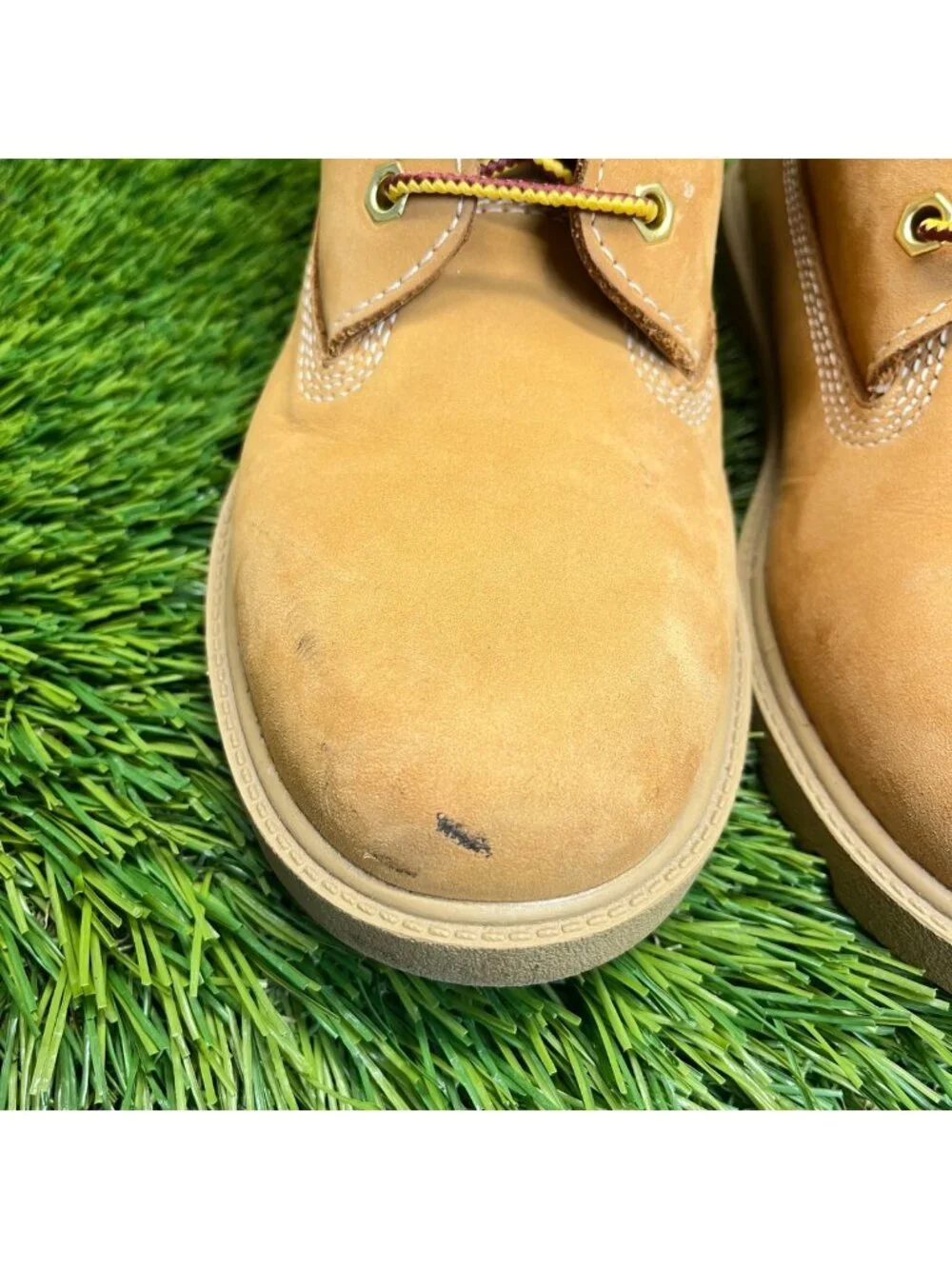 Timberland 6-Inch Premium Boys Size 3Y Brown Outdoor Waterproof Ankle Boots
